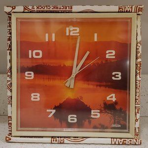 Vintage Sunbeam Clock Sunrise/Sunset New/Old stock